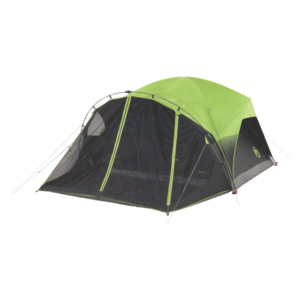 6-Person Dark Room Fast Pitch Dome Tent with Screen Room